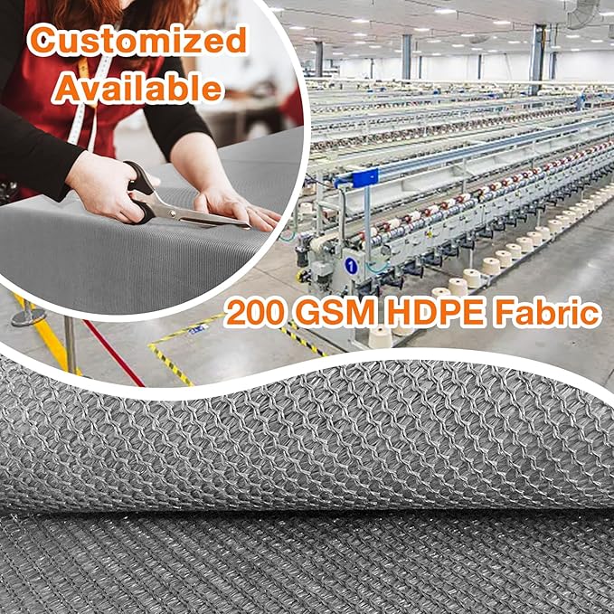 Artpuch Outdoor Pergola Shade Cover 7x10 FT Sun Shade Cloth with Grommets Light Grey 90% UV Protection Canopy Patio Privacy Screen (Customized Available)