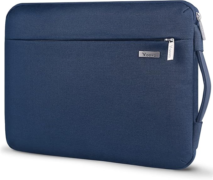Voova Laptop Sleeve Case 13 13.6 Inch with Handle, 360°Protective Waterproof Slim Computer Bag Cover Compatible with MacBook Air 13 M1/M2/M3/M4 2020-2024, MacBook Pro 13, IPad Air/Pro 13, Blue