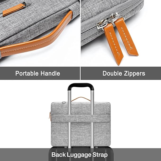 MOSISO 360 Protective Laptop Shoulder Bag,13 inch Computer Bags Compatible with MacBook Neo 13 inch 2026/Air M5 M4 M3 M2 M1/Pro 13 2026-2016,Side Open Messenger Bag with 4 Zipper Pockets, Gray