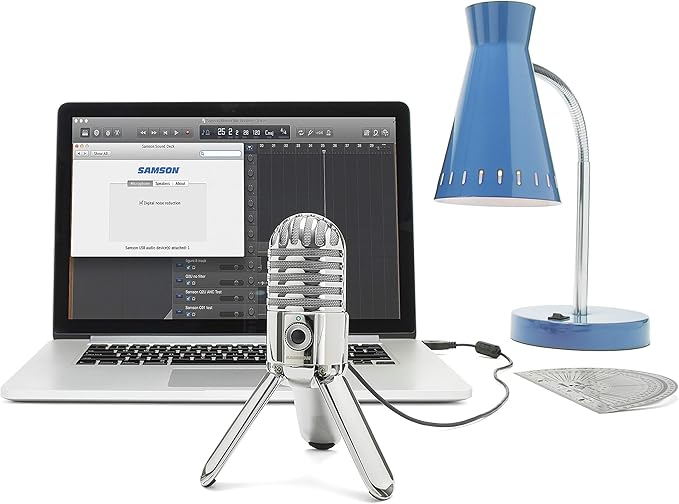 Samson Meteor Mic USB Condenser Podcasting Podcast Recording Desktop Microphone