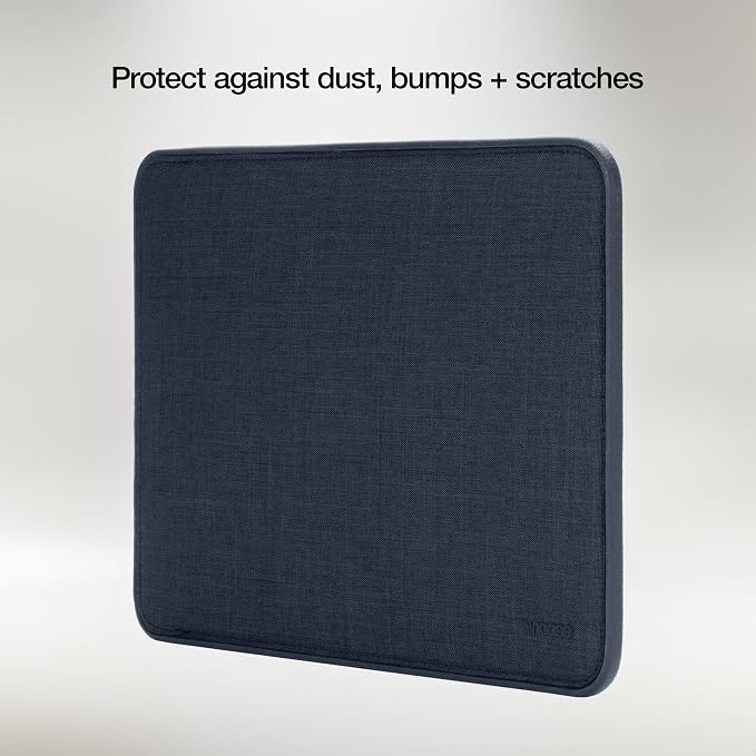 Incase ICON Sleeve with Woolenex - MacBook Air 13 inch Case - M5 2026, M4 2025, M3 M2 2024-2022 - Fitted MacBook Case, Laptop Sleeve, Hard Cover, Durable, Lightweight - Heather Navy