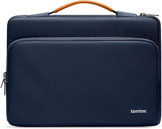 tomtoc 360 Protective Laptop Carrying Case for 13-inch New MacBook Air M5/A3449(2026), M4/A3240, M3/A3113, M2/A2681 M1/A2337, 13“ MacBook Neo/Pro, iPad Pro M5 & iPad Air M4, Water-Resistant Laptop Bag