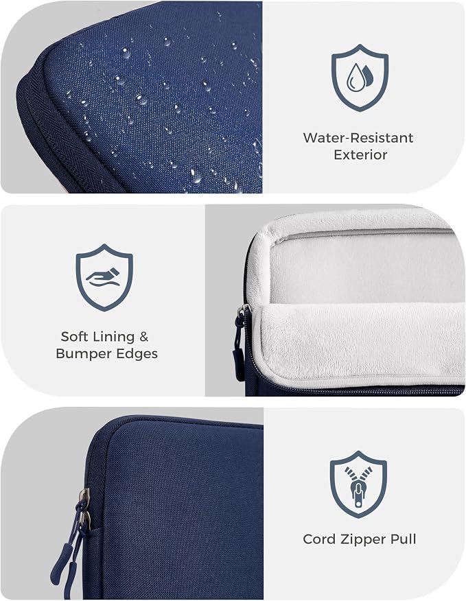 ProCase Laptop Sleeve for MacBook Neo 13 inch 2026 (Model A3404, A18 Pro), Protective Case with Soft Lining, Slim Travel Sleeve with Pocket for Accessories, Tailored for MacBook Neo 13” -Indigo