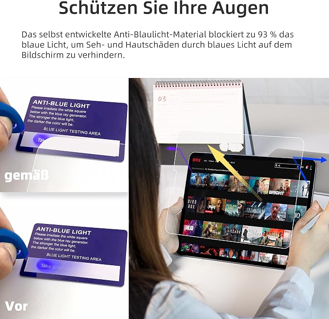 [Pack of 3] Paper Film for iPad 7th/8th/9th Generation (10.2 Inch, 2019/2020/2021), Matte Paper Film, Screen Protector for Writing Drawing
