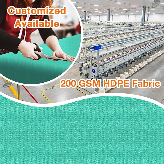 Artpuch Outdoor Pergola Shade Cover 4' X 13' Sun Shade Cloth with Grommets, 90% UV Protection Canopy Patio Privacy Screen (Customized Available) GN107, Turquoise
