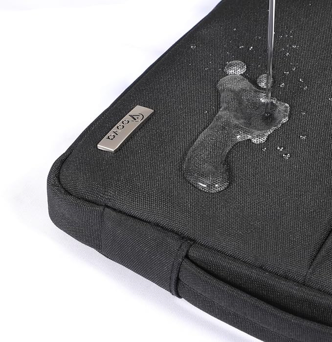 Voova Laptop Sleeve Carrying Case 14 15 Inch Compatible with MacBook Air 15 M2/M3/M4 2022-2025, MacBook Pro 15, Hp Chromebook 14, Waterproof Slim Computer Cover Bag,Black