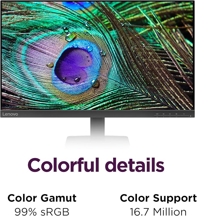 Lenovo L24-4e - Office Monitor - 23.8" FHD IPS Display - 100Hz Refresh Rate - 4 ms MPRT - 99% sRGB - Raven Black - Tilt Stand