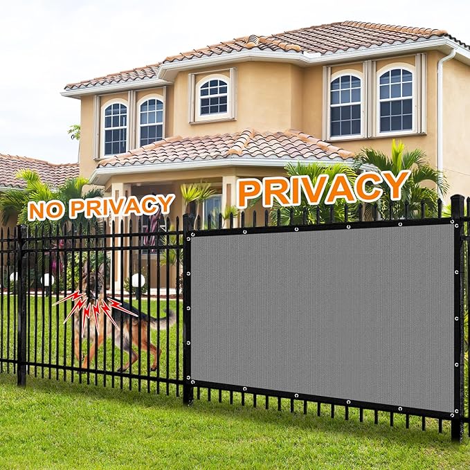 Artpuch 90% Sun Shade Cloth, 3 x 16 FT Pergola Shade Cover Canopy with Grommets, Sun Screen Fabric Tarp for Patio, Outdoor, Garden, Backyard, Blue Grey