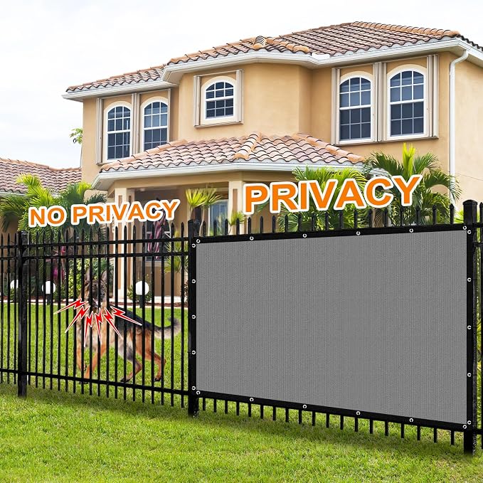 Artpuch 90% Sun Shade Cloth, 3 x 12 FT Pergola Shade Cover Canopy with Grommets, Sun Screen Fabric Tarp for Patio, Outdoor, Garden, Backyard, Blue Grey