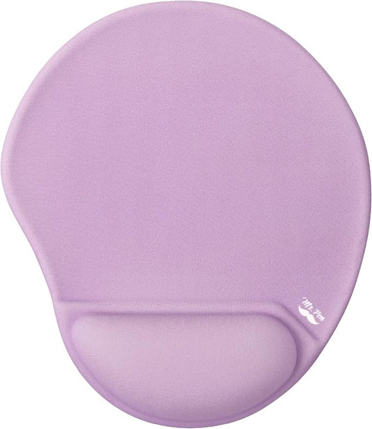 Mr. Pen- Ergonomic Mouse Pad with Wrist Rest, Purple Breathable Fabric with Memory Foam Cushion, Non-Slip Rubber Base, Gel Mouse Pad with Wrist Support