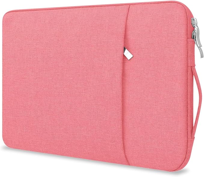 Laptop Sleeve Case for MacBook Neo 13'' with A18 Pro Chip Released in 2026 (Model:A3404) Protective with Handle Travelling Carrying Canvas Bag Accessories for Students Home Office (Pink)