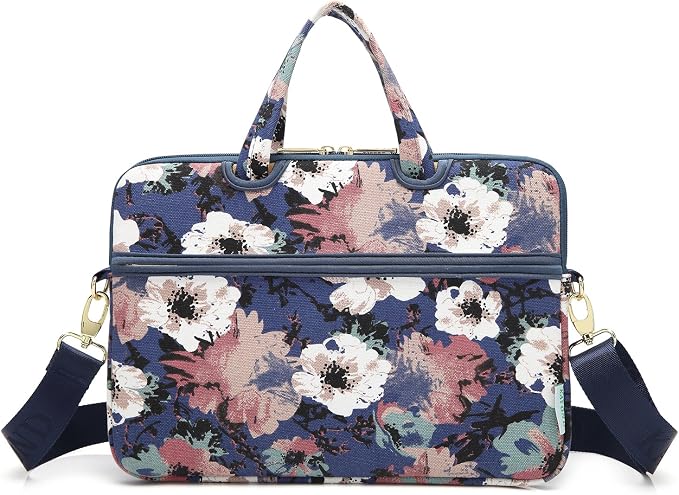 kayond Watercolor Orchid Patten water resistant Laptop Shoulder Messenger Bag Case Sleeve for 12 Inch 13 Inch Laptop,Laptop Briefcase
