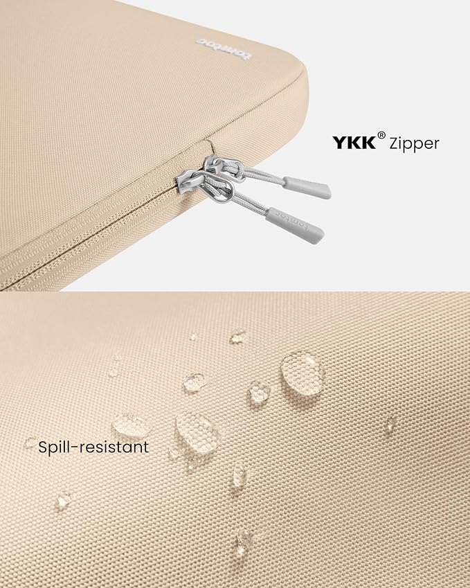 tomtoc 360° Protective Laptop Sleeve for 15-inch New MacBook Air M5/A3448 (2026), M4/A3241, M3/A3114, M2/A2941, Water-Resistant Laptop Case Fits 15-inch MacBook Pro A1990 A1707 & Surface Laptop AI PC
