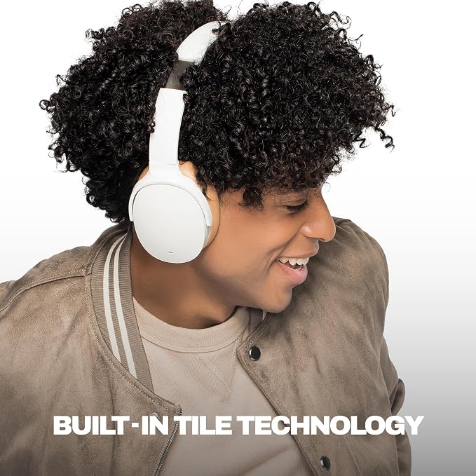 Skullcandy Hesh ANC Wireless Over-Ear Bluetooth Headphones, Active Noise Cancelling, Up to 22 Hrs Battery, Foldable Lightweight Design, Microphone for iPhone Android - Mod White