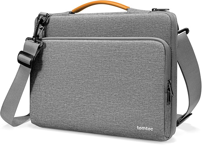tomtoc 360 Protective Laptop Shoulder Bag for 13-inch MacBook Air M5/A3449(2026), M4/A3240, M3/A3113, M2/A2681, M1/A2337, Macbook Neo & Pro M2/M1, Water-Resistant Laptop Accessory Carrying Case Sleeve