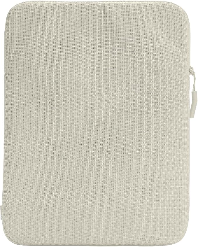 Incase Crosstown Sleeve with Woolenex - 13 Inch and 14 Inch Laptop and MacBook Sleeve – Vertical Orientation, Cushioned Protection, Durable Construction, External Slip Pocket - Limestone