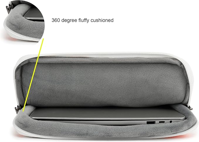 360° Protective 3 Pockets Laptop Sleeve Case Bag with Handle for MacBook Air 15 inch,MacBook Pro 16 inch and 15.6 inch Screen Laptop (Garden)