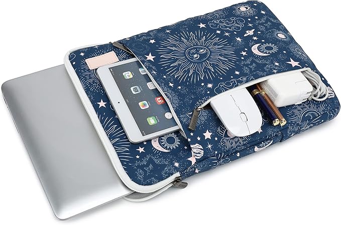 360° Protective Laptop Sleeve Case Bag with Handle and Luggage Strap for iPad 13 inch,MacBook Air 13" and 13.3 inch Screen Laptop