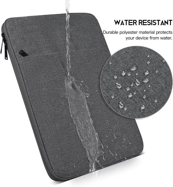 15.6-16 inch Laptop Sleeve Case for HP Omnibook 16, HP Envy X360/Pavilion 15.6/ProBook 15, Lenovo IdeaPad 15, Acer Aspire 15, Dell Inspiron 16 Plus, Samsung Galaxy, Water-Resistant Computer Bag