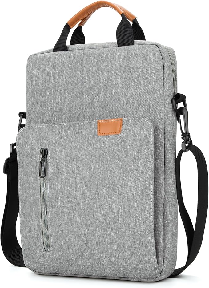 Vertical Laptop Case Computer Bag for 14 Inch MacBook Pro M1 M2 M3 M4 M5 Computer Notebook, Waterproof Protective Lightweight Laptop Computer Cover Bag, Gray
