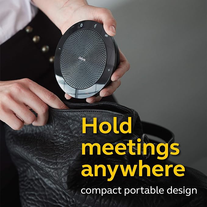 Jabra Speak 510 Wireless Bluetooth Speaker for Softphone and Mobile Phone (U.S. Retail Packaging) (Renewed)