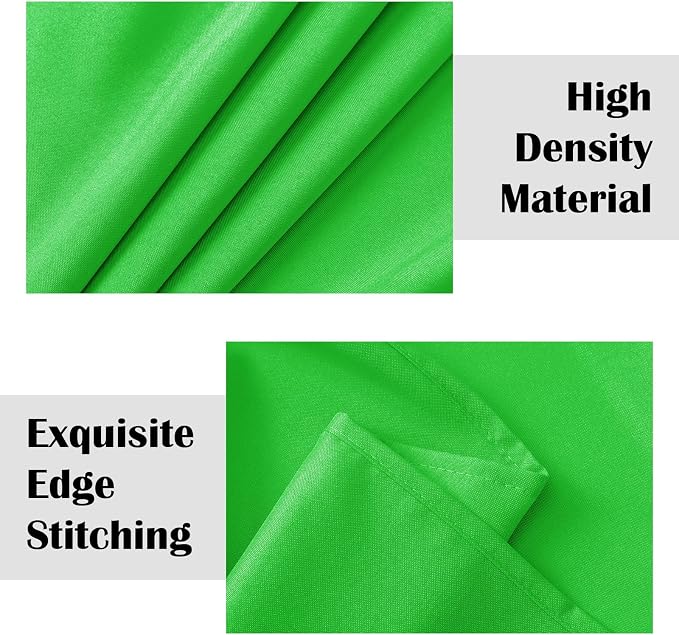 Sugargirl 8FTX10FT Green Screen Backdrop Background for Photography, Polyester Photo Backdrop for Photoshoot, Party, Video and Television (1 Panel)