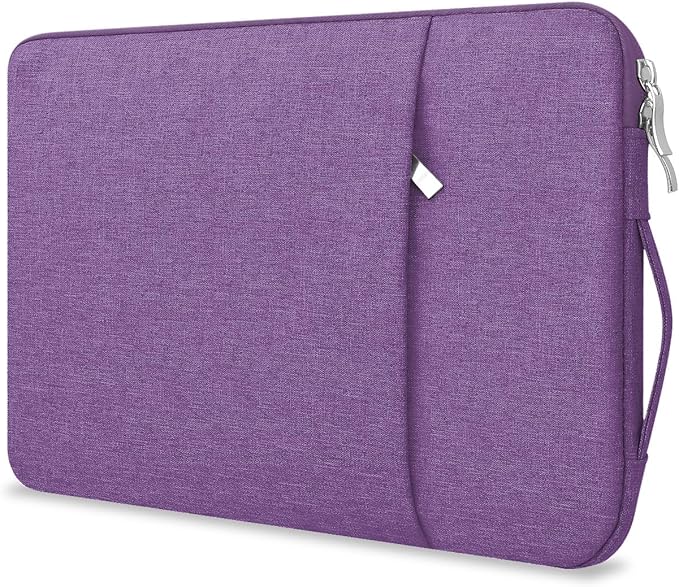 13 Inch Laptop Sleeve Case for MacBook Neo 13'' with A18 Pro Chip Released in 2026 (Model:A3404) Protective with Adjustable Handle Carrying Canvas Bag Accessories for Students Home Office (Purple)