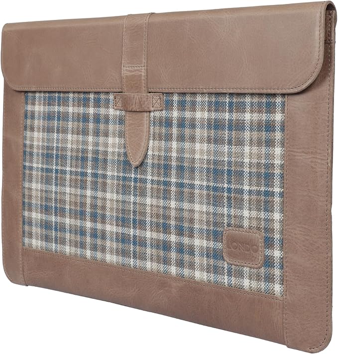 Londo Leather Sleeve Compatible with MacBook Pro 16 & MacBook Pro 15 Inch (M5, M4, M3, M2, M1, Pro, Max), Premium Top Grain Leather Laptop Bag, 2020 to 2026 Models