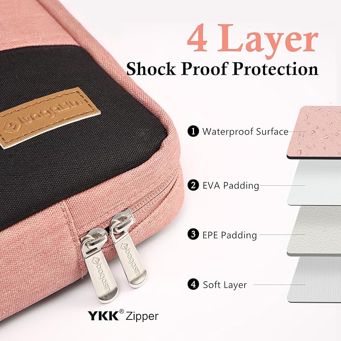 bagasin 12.3 13 Inch Laptop Sleeve Case for Surface Pro 9/8 / X / 7+ / 7/6 / 5/4 / 3/2 / 1 | Compatible with MacBook 12 Air 11.6 12.4 Surface Laptop Go Tablet Bag