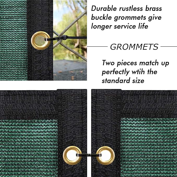 UPGRADE Privacy Fence Screen 5'x42' Dark Green Outdoor 90% Visibility Blockage 170 GSM Mesh Shade Cover Panels for Backyard,Balcony,Home Decoration with Zip Ties,Customized Avaliable