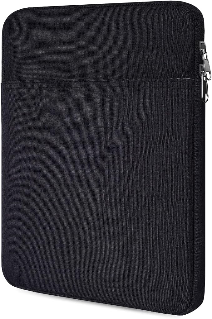 Tablet Sleeve for 2026 iPad A16, 11 inch iPad Air M4 M3 M2, Pro M5, Amazon Fire Max 11 Tablet/Kindle Fire HD 10/10 Plus, Galaxy Tab A9+ Plus Bag, Black