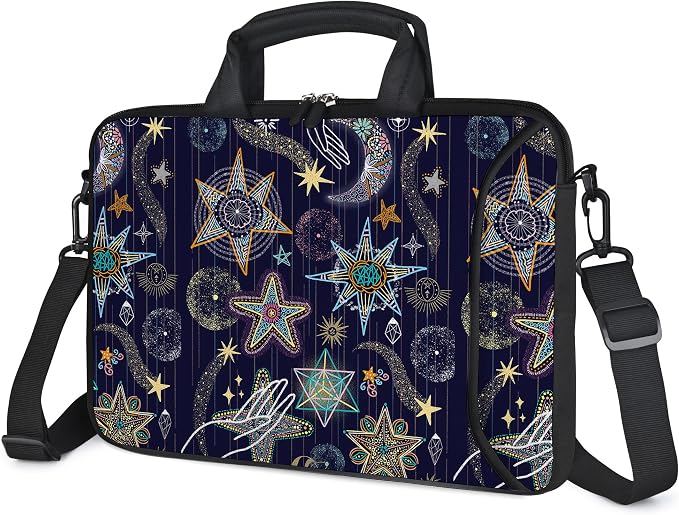 RICHEN Messenger Bag Carrying Case Sleeve with Handle Accessory Pocket Fits Laptops/Notebook/ebooks/Kids tablet/ipad (11-13.3 inch, Stars)