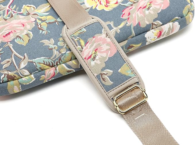 kayond Blue Water Hyacinth Patten water resistant Laptop Shoulder Messenger Bag Case Sleeve for 14 Inch 14.1 Inch Laptop,Laptop Briefcase