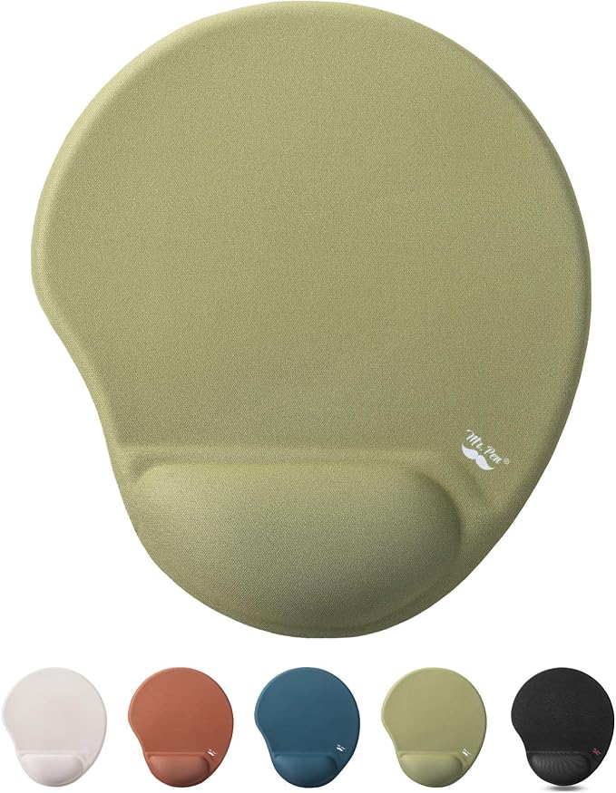 Mr. Pen- Ergonomic Mouse Pad with Wrist Rest, Breathable Fabric with Memory Foam Cushion, Non-Slip Rubber Base, Gel Mouse Pad with Wrist Support