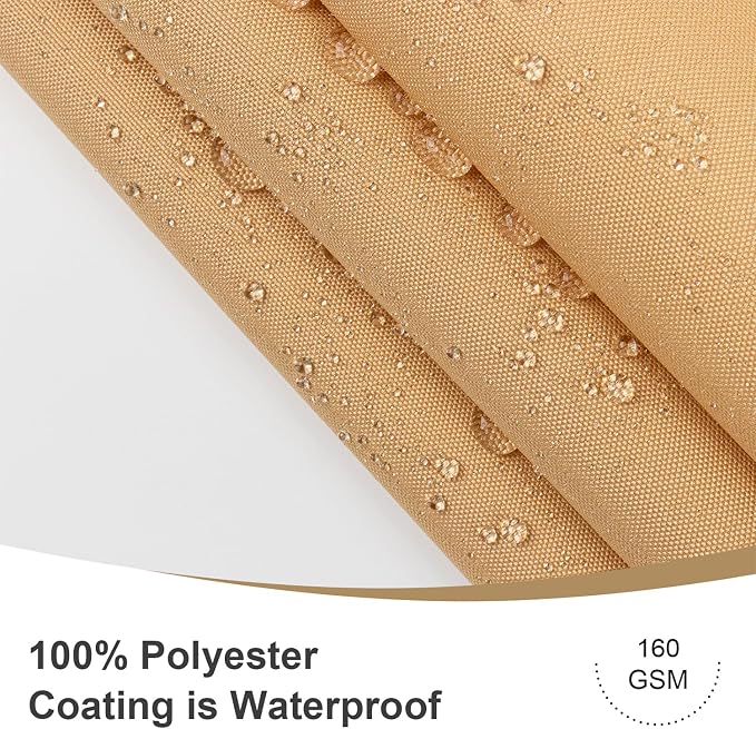 LOVE STORY 3’ x10’ Sand Waterproof Balcony Privacy Screen Cover - Opaque Fence Covering Privacy, 100% Polyester Fabric, UV Protection Shield for Apartment Railing,Outdoor Patio, Deck, Porch