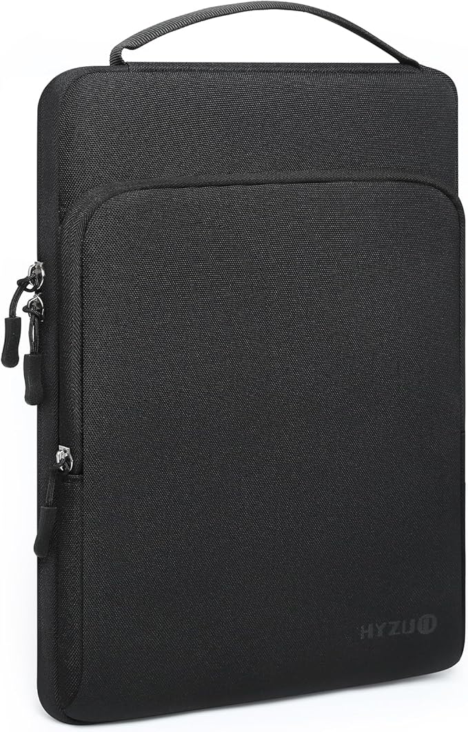 HYZUO 14-15 Inch Laptop Bag Sleeve for MacBook Air 15 M5 A3448 M4 M3 M2 2026-2023, MacBook Pro 15, XPS 14/15 Plus, 15" Surface Laptop, Notebook Case for 14" Dell HP Lenovo Asus Acer, Black