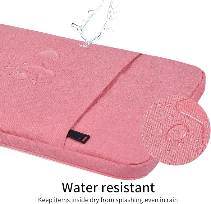 17.3 Inch Laptop Case Sleeve for 2026 2025 HP Laptop 17, Envy 17, Pavilion 17, OmniBook 7, ASUS Vivobook 17, Shockproof Water-Resistant Computer Bag w/Accessory Pocket -Pink