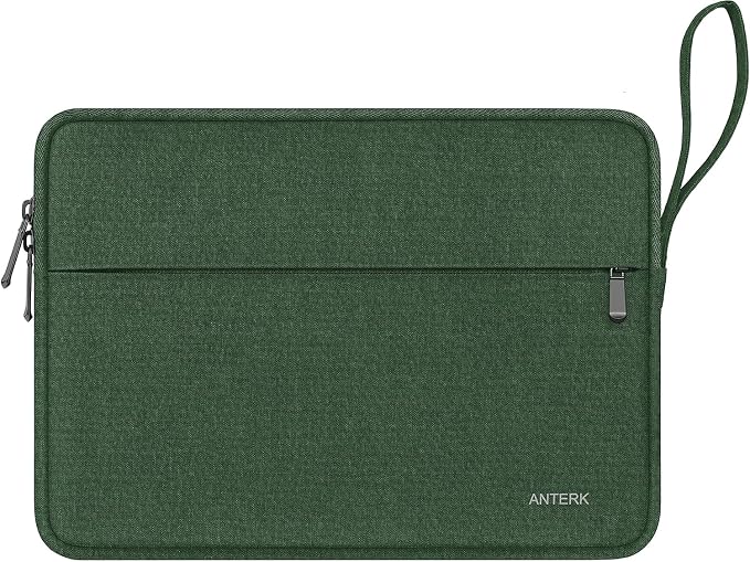 Laptop Case Bag 14 Inch, Water Resistant Traveling Computer Cover with Handle, Shockproof Protective Carrying Laptop Sleeve Compatible for 14 Inch MacBook Air/Pro, HP, Dell, Lenovo, Green