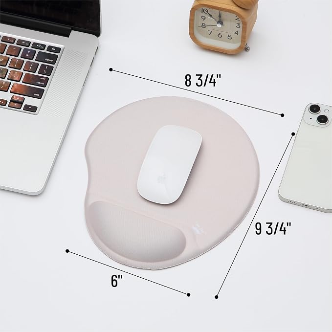 Mr. Pen- Ergonomic Mouse Pad with Wrist Rest, Breathable Fabric with Memory Foam Cushion, Non-Slip Rubber Base, Gel Mouse Pad with Wrist Support