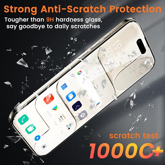 Lesakit 4 Pack Privacy Screen Protector for iPhone 17 Air 6.5-Inch with 4 Pack Camera Lens Protector, Anti Spy Tempered Glass Film 9H Hardness Bubble Free Case Friendly