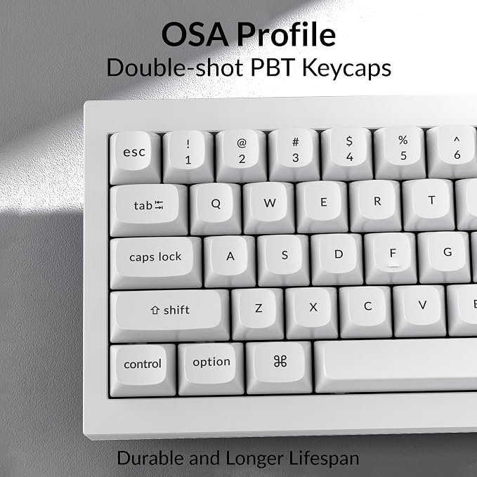Keychron Q4 Wired Custom Mechanical Keyboard, QMK/VIA Programmable Macro, Full Aluminum, Hot-Swappable Gateron G Pro Brown Switch, 60% Layout Double Gasket Compatible with Mac and Windows - White