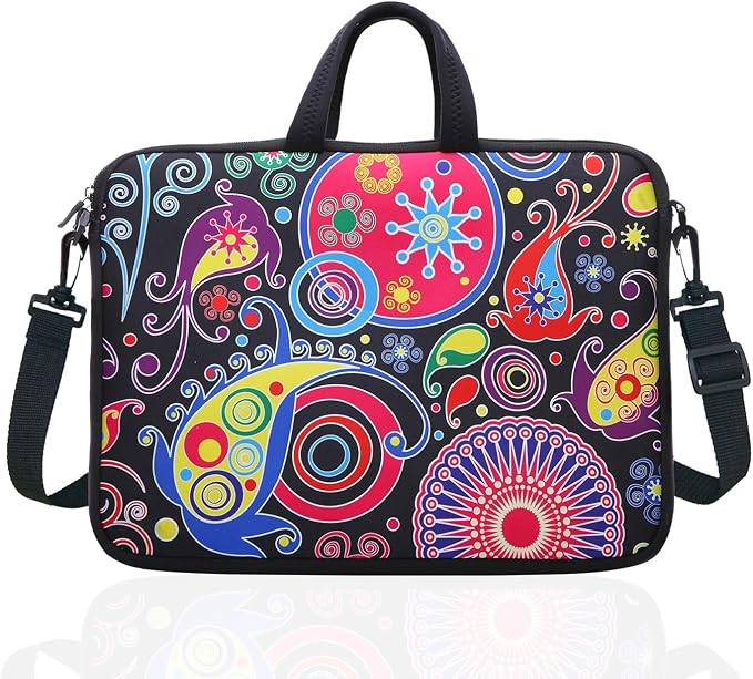 YIDA 15.6-Inch Laptop Shoulder Sleeve Bag Case Carrying bags For 15 15.6" Acer Dell Hp classic colourful