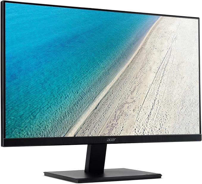 acer 24" Vero FHD IPS Monitor with 4 ms Response Time, Anti-Glare, Adaptive Sync, Integrated Speakers, VESA Mount (100mm) & Dockztorm Hub, Black Color 2 Pack & ErgoFlexy Dual Monitor Mount
