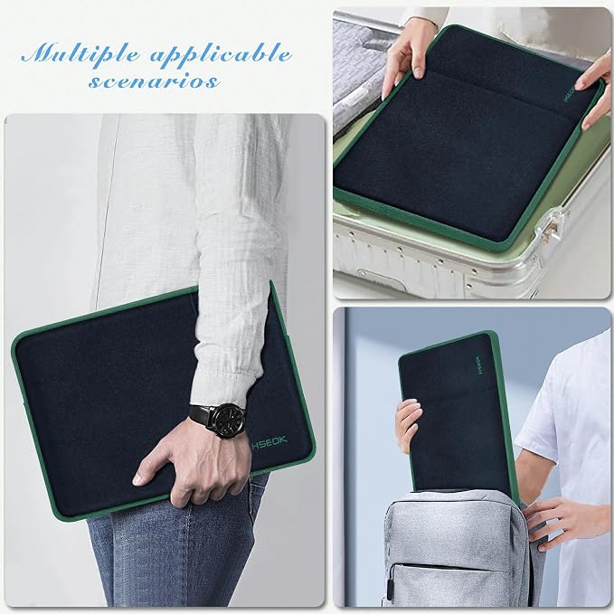 Hseok Laptop Case 13.3-14 Inch Sleeve, Water-Resistant Computer Bag Compatible with MacBook Neo/Pro 14" M5/M4/M3/M2/M1 and All 13.3" Mac Air/Pro, XPS 14 and Most Popular 13.3"-14" Notebook，B02K06