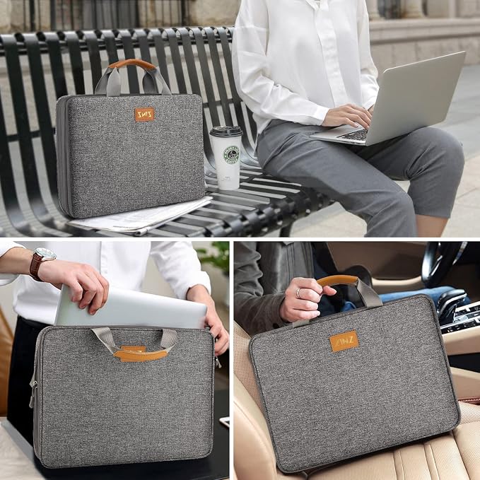 ZINZ Expandable Laptop Case 13-13.3-14 Sleeve Compatible with MacBook Pro/Neo 14" M5/M4/M3/M2/M1, MacBook Air/Pro 13", XPS 13/14, Surface Book/Laptop 13.5" and Most 13-14 inch Notebooks，D01G01