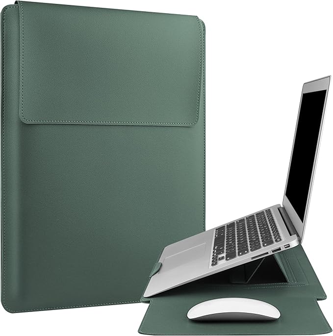 HoYiXi 17.3 inch Laptop Sleeve Case for Essential 17/ TPN-I139_320M3AV(2023/2025)/Pavilion Envy 17,Compatible with IdeaPad/LG Gram/ASUS/Dell/ROG Strix/Acer 17''-17.3'' Laptop Bag, Green