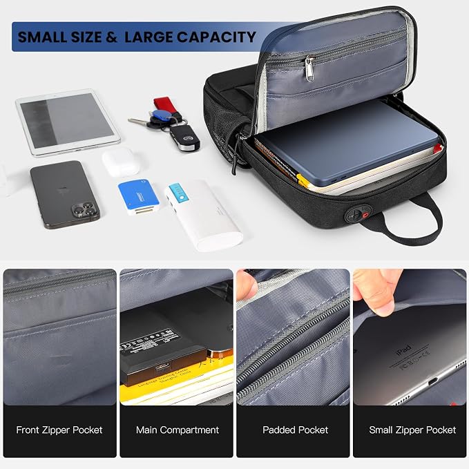 13 inch Laptop Sleeve Carrying Bag for 2026 MacBook Neo 13" A18 Pro, 2026-2022 MacBook Air 13.6 inch M5 M4 M3 M2 M1, Travel Protective Shoulder Case Bag with Accessory Pocket