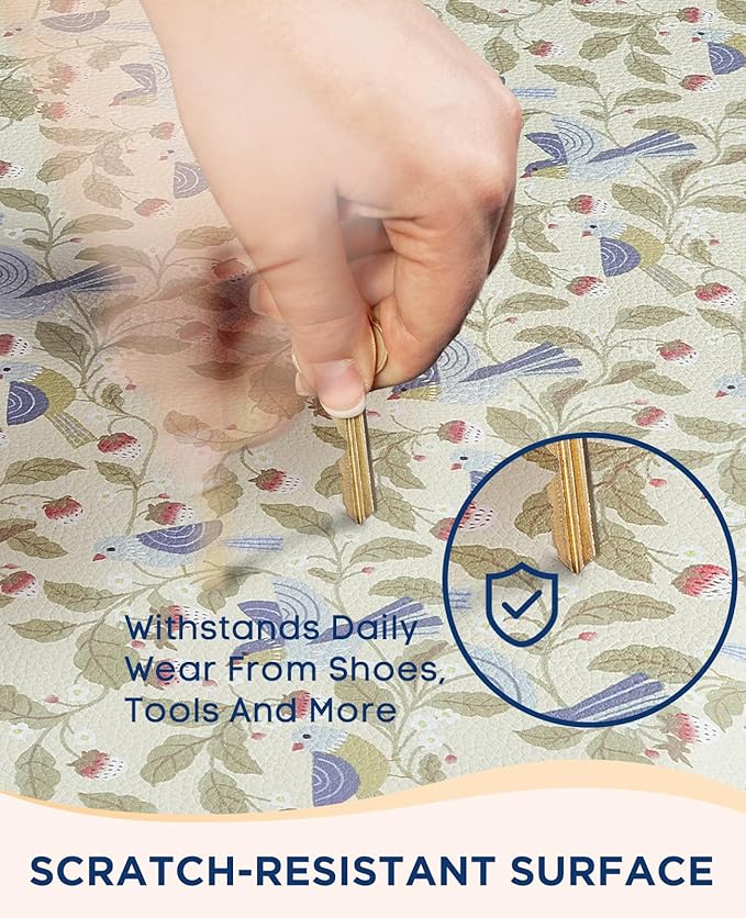 Ophanie Kitchen mats for Floor, 3/4 inch Thick, Kitchen Rugs, 20x39 Anti Fatigue Standing Cushioned Mat, Waterproof, Comfort Ergonomic mat for Office, Home, Sink, Bird Non-Slip Bottom