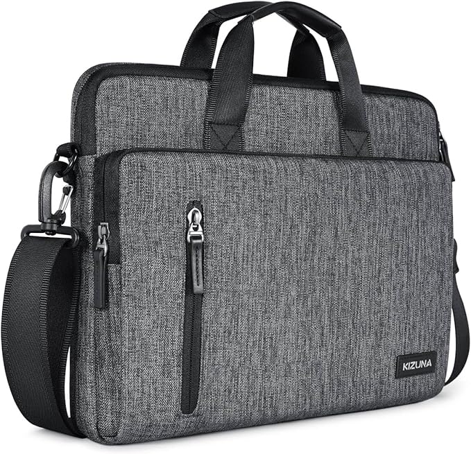 KIZUNA Laptop Bag Case 17 Inch Computer Shoulder Sleeve Briefcase for LG gram 17 2022 /Dell G7/17.3" HP ProBook 470/Lenovo Ideapad 700/DELL Precision 7710/Predator PH717-71-746,Grey