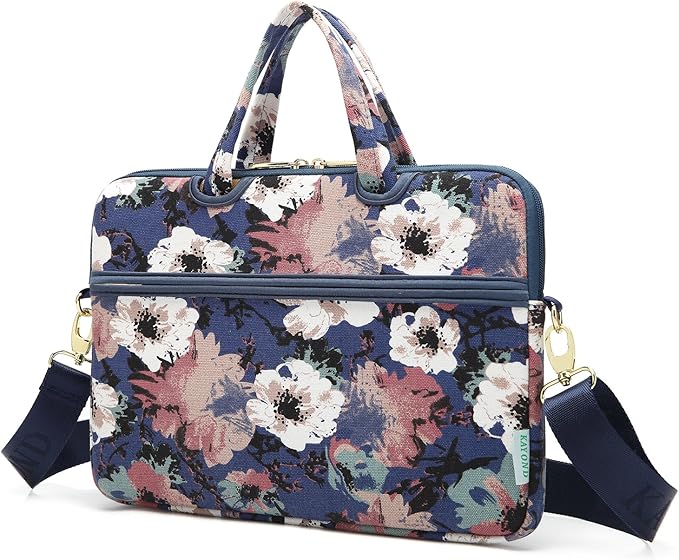 kayond Watercolor Orchid Patten water resistant Laptop Shoulder Messenger Bag Case Sleeve for 12 Inch 13 Inch Laptop,Laptop Briefcase